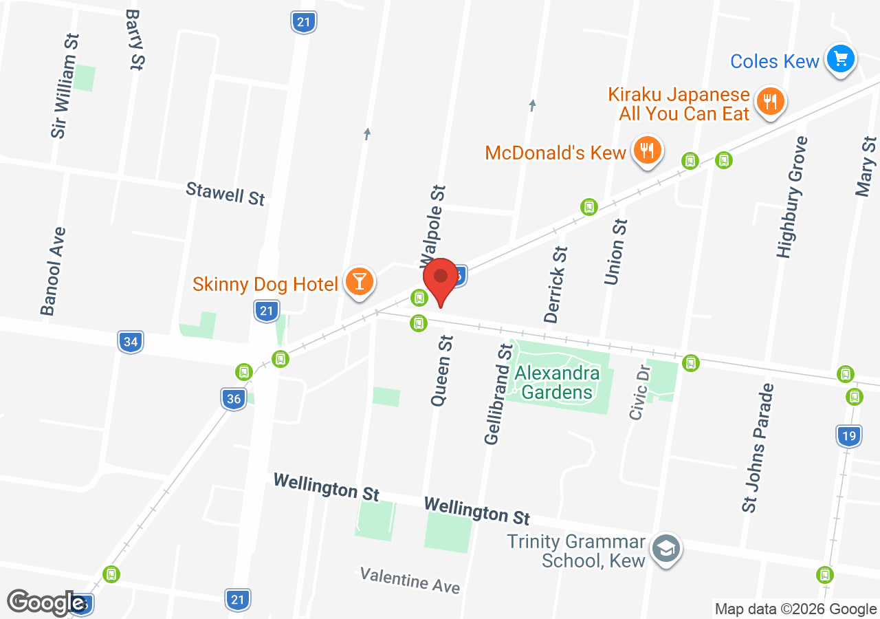 Location map of Baby Time – Kew