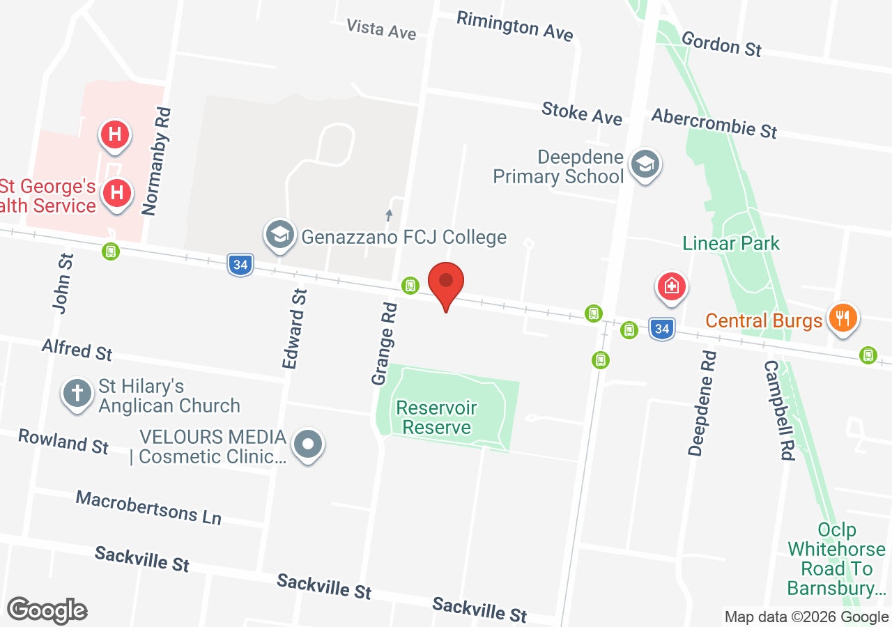 Location map of Kew Traffic School public ride sessions – Winter school holidays 2026